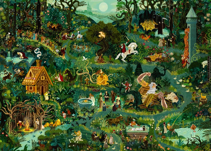 The World of Grimms' Fairy Tales — spread1