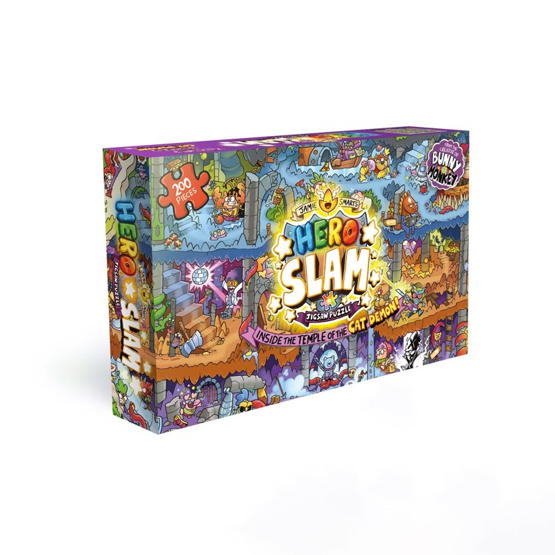 Jamie Smart's Hero Slam Puzzel: In de Tempel van de Kattendemon — 3dcover